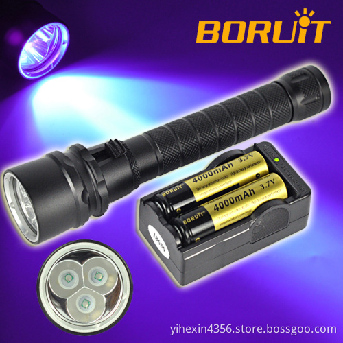 10Watt High Power UV Flashlight 395nm with Magnetic Switch